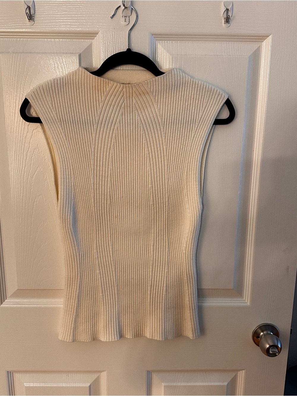 anine bing high neck knit tank